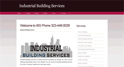 Desktop Screenshot of industrialbuildingservices.com