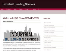 Tablet Screenshot of industrialbuildingservices.com